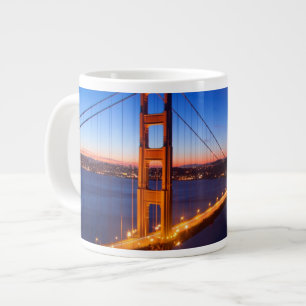 Dawn over San Francisco en Golden Gate Bridge. Grote Koffiekop