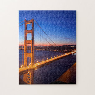 Dawn over San Francisco en Golden Gate Bridge. Legpuzzel