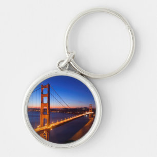 Dawn over San Francisco en Golden Gate Bridge. Sleutelhanger