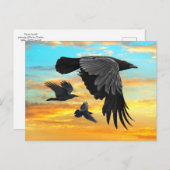 "Dawn Patrol"  Briefkaart (Voorkant / Achterkant)