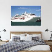 Dawn Princess Cruiseschip Canvas Afdruk (Insitu (Slaapkamer))