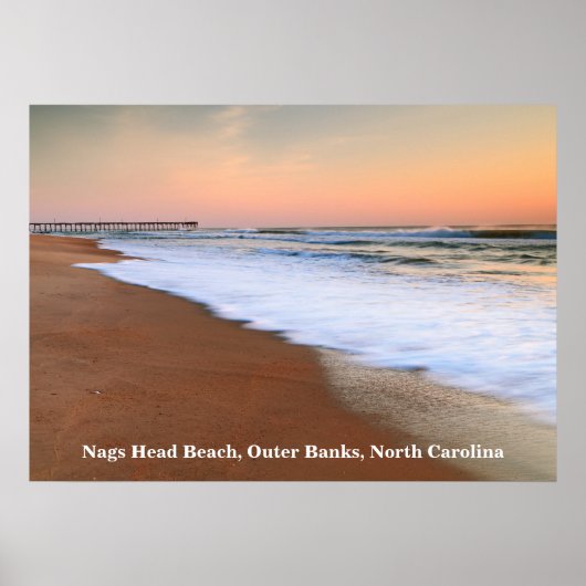Dawn Seascape bij Nags Head Beach Poster (Voorkant)