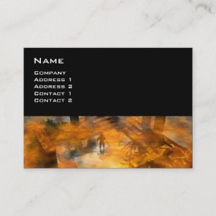 DAWNING DARK/ ALIEN WORLDS Science Fiction Visitekaartje