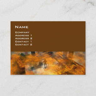 DAWNING DARK/ ALIEN WORLDS Science Fiction Visitekaartje