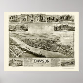 Dawson, PA Panoramic Map - 1902 Poster (Voorkant)