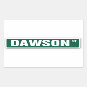 Dawson Street naam Sticker