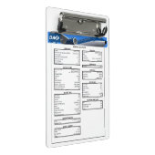 DAX 737-klembordchecklist Mini Klembord (Schuin)