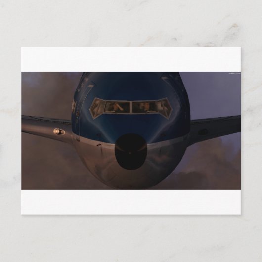 DAX B737 Evening Postcard Briefkaart (Voorkant)