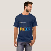 Day and Night retro T-shirt (Voorkant volledig)