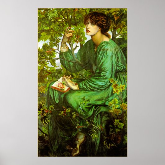 Day Dream Poster by Dante Gabriel Rossetti (Devant)