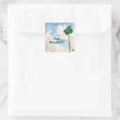 Day Dreamin Vierkante Sticker (Tas)