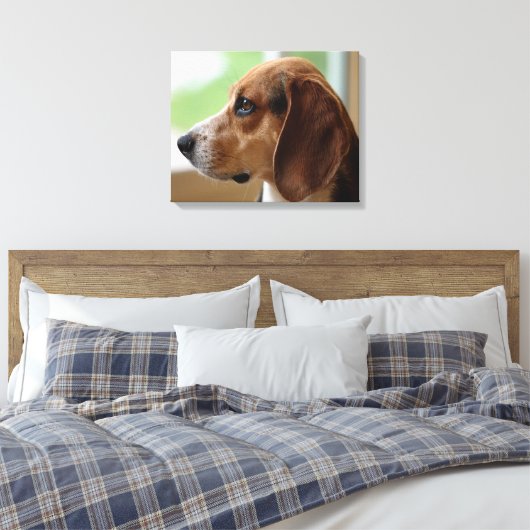 Day Dreaming Beagle Canvas Afdruk (Insitu (Slaapkamer))