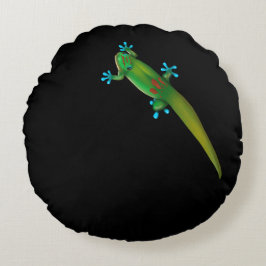 Day Gecko Rond Kussen