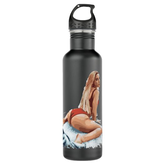 Day Gift Mannen Funny Abella Danger Poster Mia Kha Waterfles (Voorkant)