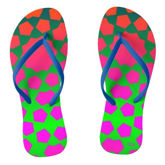 Day Glo Spanish Stars Teenslippers (Voetbed)