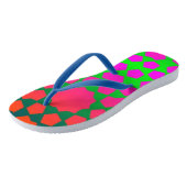 Day Glo Spanish Stars Teenslippers (Schuin)