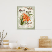 Day Lily Seed Packet  Print (Keuken)