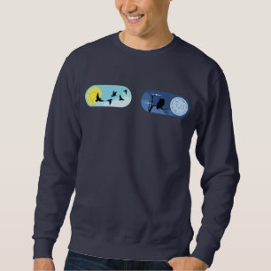 Day-Night Harmony Mannen Basic Navy Blauw Sweatshi Trui