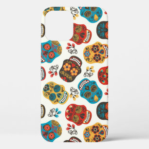 Day of Dead, naadloos patroon. iPhone 12 Hoesje