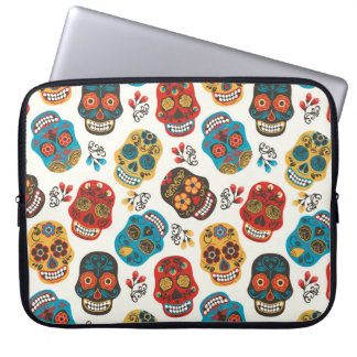 Day of Dead, naadloos patroon. Laptop Sleeve