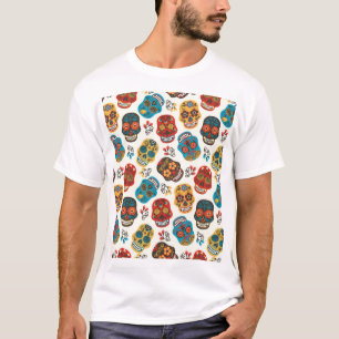 Day of Dead, naadloos patroon. T-shirt