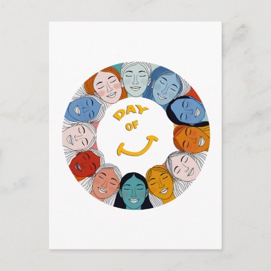 Day of Happiness  Briefkaart (Voorkant)