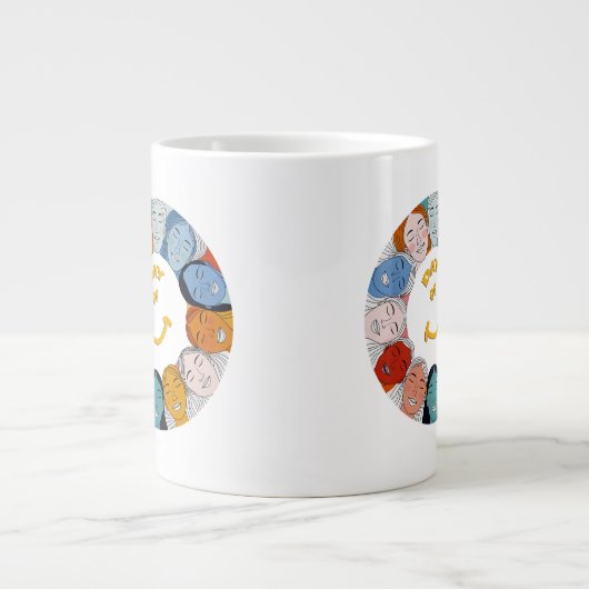 Day of Happiness  Extra Grote Beker (Voorkant)