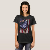 Day Of Independence US Flag Belgian Malinois T-shirt (Voorkant volledig)