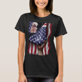 Day Of Independence US Flag Coton De Tulear T-shirt (Voorkant)