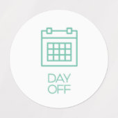 Day Off Planner / Organizer Sticker / Labels (Design 2)