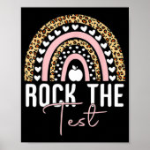 Day Rock De Test Leraar Rainbow Leopard Student Poster (Voorkant)