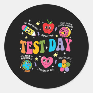 Day Rock De Test Testdag Motivatie Docent Ronde Sticker