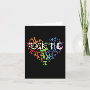Day Rock The Test Teacher Testing Day Rainbow Teac Kaart