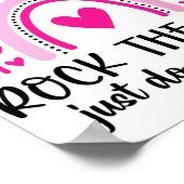 Day Rock The Test Teacher Testing Day Rainbow Teac Poster (Hoek)