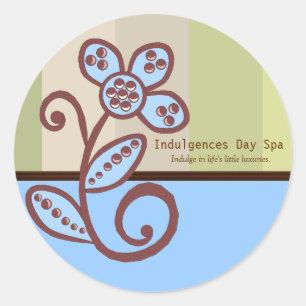 Day Spa BedrijfsSticker Ronde Sticker