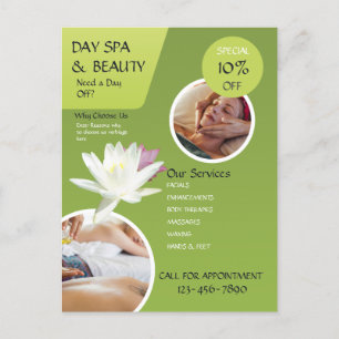 Day SPA Business Briefkaart