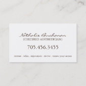 Day Spa en Salon Visitekaartje (Achterkant)