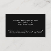 Day Spa Massage Therapist Wellness Visitekaartje (Achterkant)