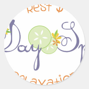 Day Spa Ronde Sticker