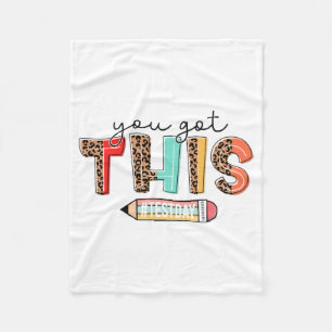 Day Teacher Shirt Je hebt deze geschenken voor vro Fleece Deken