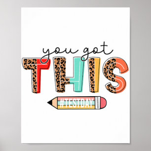 Day Teacher Shirt Je hebt deze geschenken voor vro Poster
