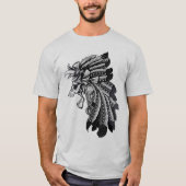 Dayak Chief Skull T-shirt (Voorkant)