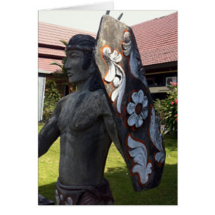 Dayak Statue Kalimantan Indonésie aéroport