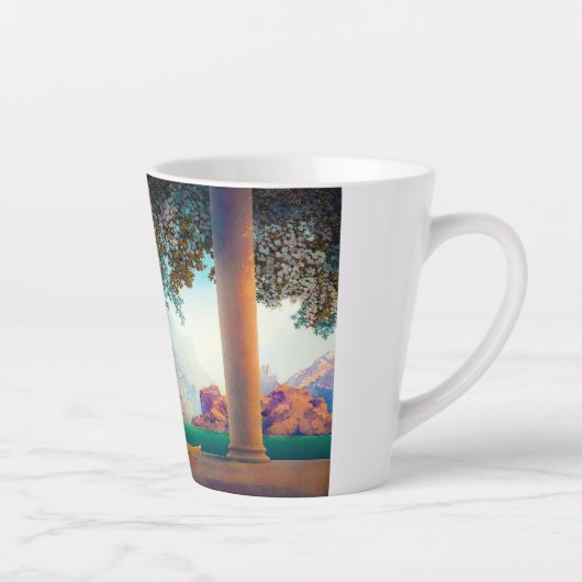 Daybreak, 1922 door Maxfield Parrish Latte Mok (Rechts)