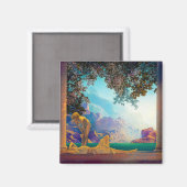 Daybreak, 1922 door Maxfield Parrish Magneet (Voorkant / Achterkant)