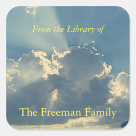 Daybreak Boek Bord Vierkante Sticker