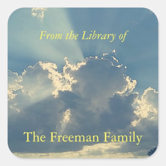 Daybreak Boek Bord Vierkante Sticker (Voorkant)