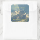 Daybreak Boek Bord Vierkante Sticker (Tas)