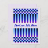 Daybreak en Nightfall (Checkers en Stripes) Bedankkaart (Voorkant / Achterkant)