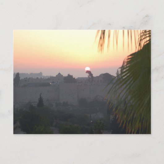 Daybreak Jerusalem Briefkaart (Voorkant)